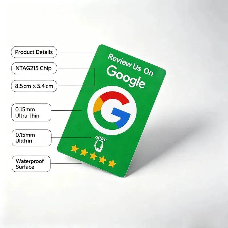 Google Review Tap NFC Cards